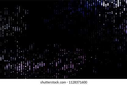 Dark Pink, Blue vector  texture with disks. Glitter abstract illustration with blurred drops of rain. Completely new template for your brand book.