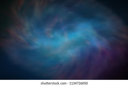 Dark Pink, Blue vector texture with milky way stars. Shining colored illustration with bright astronomical stars. Best design for your ad, poster, banner.