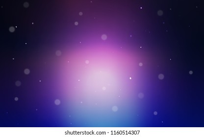 Dark Pink, Blue vector texture with disks. Blurred decorative design in abstract style with bubbles. Pattern can be used for beautiful websites.