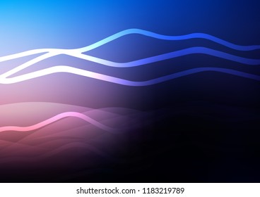 Dark Pink, Blue vector texture with colored lines. Decorative shining illustration with lines on abstract template. Best design for your ad, poster, banner.
