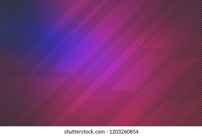Dark Pink, Blue vector texture with colored lines. Lines on blurred abstract background with gradient. Template for your beautiful backgrounds.