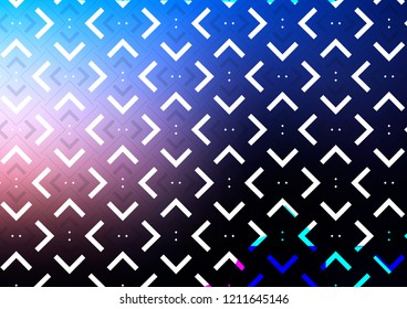 Dark Pink, Blue vector texture with colored lines. Glitter abstract illustration with colored sticks. The pattern can be used as ads, poster, banner for commercial.