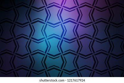 Dark Pink, Blue vector texture with colored lines. Decorative shining illustration with lines on abstract template. Best design for your ad, poster, banner.
