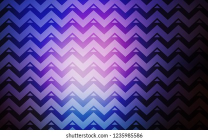 Dark Pink, Blue vector texture with triangular style. Illustration with set of colorful triangles, lines. Modern template for landing page.