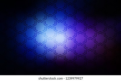Dark Pink, Blue vector texture with colored lines. Lines on blurred abstract background with gradient. Best design for your ad, poster, banner.
