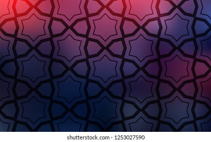 Dark Pink, Blue vector texture with beautiful stars. Shining colored illustration with stars. Pattern for websites, landing pages.