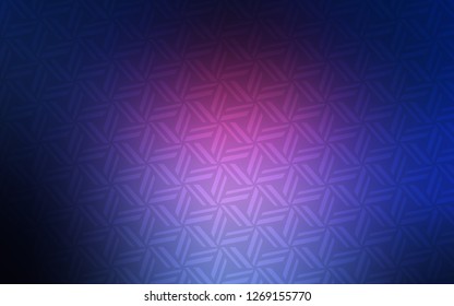 Dark Pink, Blue vector texture with triangular style. Modern abstract illustration with colorful triangles. Pattern can be used for websites.