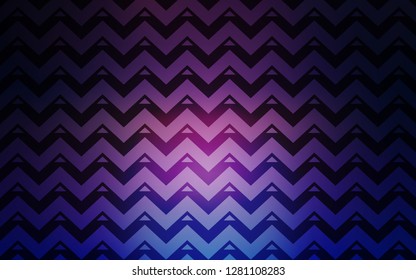 Dark Pink, Blue vector texture with triangular style. Triangles on abstract background with colorful gradient. Modern template for landing page.