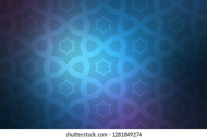 Dark Pink, Blue vector texture with beautiful stars. Shining colored illustration with stars. Template for sell phone backgrounds.