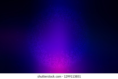 Dark Pink, Blue vector texture with milky way stars. Shining colored illustration with bright astronomical stars. Smart design for your business advert.