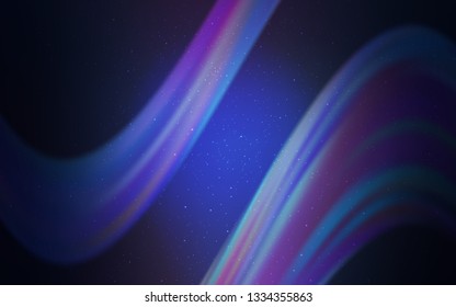 Dark Pink, Blue vector texture with milky way stars. Shining illustration with sky stars on abstract template. Smart design for your business advert.