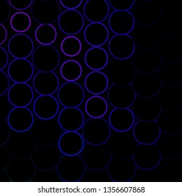 Dark Pink, Blue vector texture with circles. Glitter abstract illustration with colorful drops. Design for your commercials.