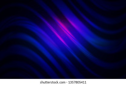 Dark Pink, Blue vector texture with milky way stars. Blurred decorative design in simple style with galaxy stars. Smart design for your business advert.