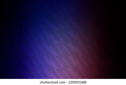 Dark Pink, Blue vector texture with colored lines. Modern geometrical abstract illustration with Lines. Best design for your ad, poster, banner.
