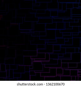 Dark Pink, Blue vector texture in rectangular style. Illustration with a set of gradient rectangles. Design for your business promotion.