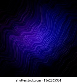 Dark Pink, Blue vector texture with curves. Colorful geometric sample with gradient curves.  Pattern for commercials, ads.