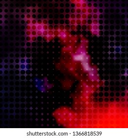 Dark Pink, Blue vector texture with circles. Abstract decorative design in gradient style with bubbles. Pattern for websites, landing pages.