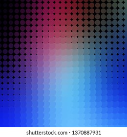 Dark Pink, Blue vector texture with circles. Modern abstract illustration with colorful circle shapes. Design for your commercials.
