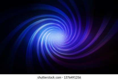 Dark Pink, Blue vector texture with milky way stars. Blurred decorative design in simple style with galaxy stars. Pattern for futuristic ad, booklets.