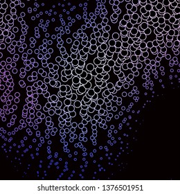 Dark Pink, Blue vector texture with circles. Abstract colorful disks on simple gradient background. New template for your brand book.