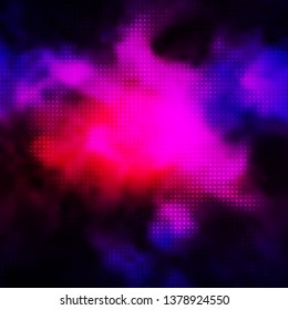 Dark Pink, Blue vector texture with circles. Abstract colorful disks on simple gradient background. Pattern for business ads.