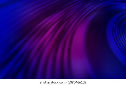 Dark Pink, Blue vector texture with wry lines. Modern gradient abstract illustration with bandy lines. A completely new design for your business.