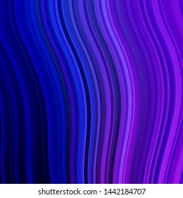 Dark Pink, Blue vector texture with circular arc. Illustration in abstract style with gradient curved.  Pattern for booklets, leaflets.