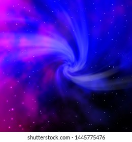 Dark Pink, Blue vector texture with beautiful stars. Modern geometric abstract illustration with stars. Pattern for new year ad, booklets.