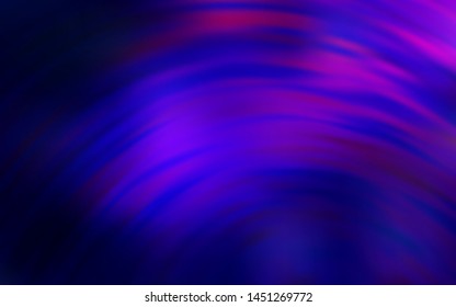 Dark Pink, Blue vector texture with curved lines. Creative illustration in halftone style with gradient. Pattern for your business design.