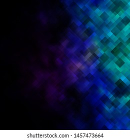 Dark Pink, Blue vector texture in rectangular style. Illustration with a set of gradient rectangles. Design for your business promotion.