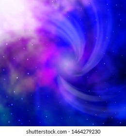 Dark Pink, Blue vector texture with beautiful stars. Colorful illustration in abstract style with gradient stars. Design for your business promotion.