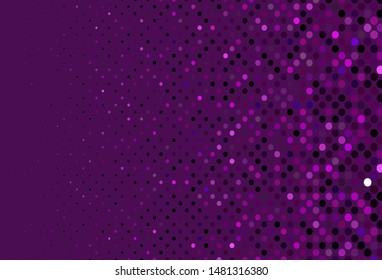 Dark Pink, Blue vector texture with disks. Glitter abstract illustration with blurred drops of rain. Pattern for beautiful websites.