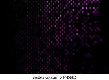 Dark Pink, Blue vector texture with disks. Glitter abstract illustration with blurred drops of rain. Pattern for beautiful websites.