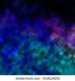 Dark Pink, Blue vector texture in rectangular style. New abstract illustration with rectangular shapes. Design for your business promotion.