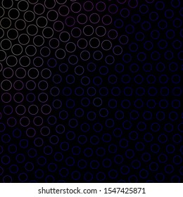Dark Pink, Blue vector texture with disks. Abstract colorful disks on simple gradient background. Pattern for business ads.
