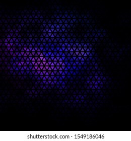 Dark Pink, Blue vector texture with triangular style. Glitter abstract illustration with triangular shapes. Template for landing pages.