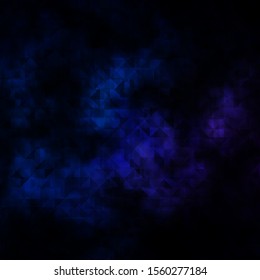 Dark Pink, Blue vector texture with triangular style. Glitter abstract illustration with triangular shapes. Template for landing pages.