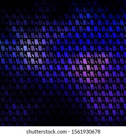 Dark Pink, Blue vector texture with triangular style. Decorative design in abstract style with triangles. Template for wallpapers.
