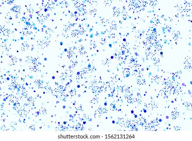 Dark Pink, Blue vector texture with abstract forms. Simple colorful illustration with abstract gradient shapes. Elegant design for wallpapers.