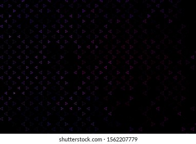 Dark Pink, Blue vector texture in triangular style. Illustration with set of colorful triangles. Smart design for your business advert.