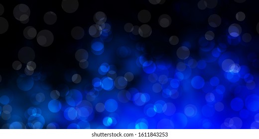 Dark Pink, Blue vector texture with disks. Abstract colorful disks on simple gradient background. Pattern for websites.