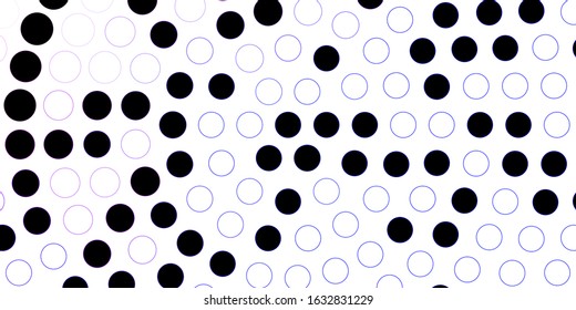 Dark Pink, Blue vector texture with disks. Abstract colorful disks on simple gradient background. Pattern for business ads.
