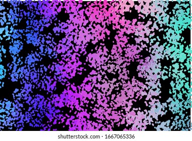 Dark Pink, Blue vector texture with random forms. Decorative design in abstract style with random forms. Modern design for your business card.