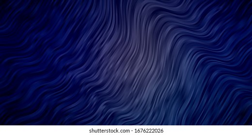 Dark Pink, Blue vector texture with circular arc. Abstract gradient illustration with wry lines. Smart design for your promotions.