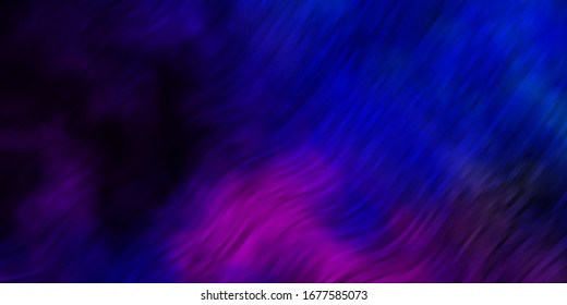 Tinta rosa oscura, textura vectorial azul con arco circular. Muestra brillante con líneas plegadas y formas coloridas. Plan para folletos y folletos.