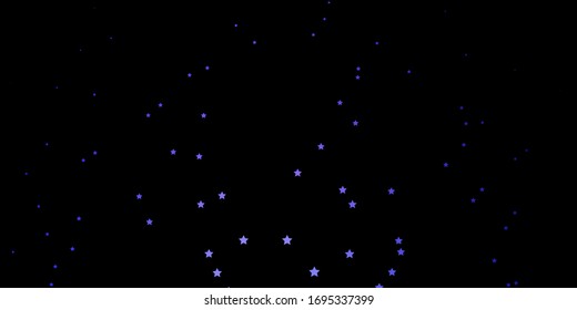 Dark Pink, Blue vector texture with beautiful stars. Blur decorative design in simple style with stars. Pattern for wrapping gifts.