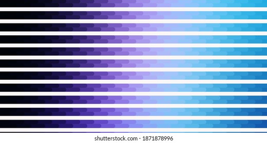 Dark Pink, Blue vector texture with lines. Repeated lines on abstract background with gradient. Template for UI design.