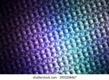 Dark Pink, Blue vector texture with disks. Beautiful colored illustration with blurred circles in nature style. Pattern for ads, leaflets.