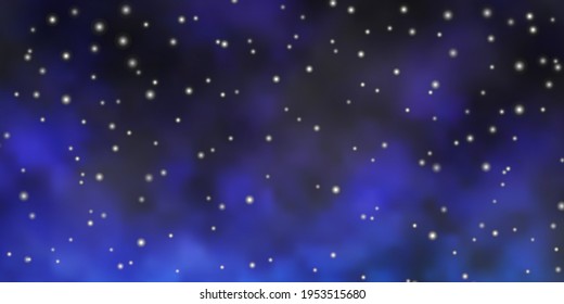 Dark Pink, Blue vector texture with beautiful stars. Colorful illustration with abstract gradient stars. Theme for cell phones.