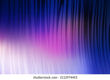 Dunkelrosa, blaue Vektorstruktur mit wry lines. Eine glänzende Illustration, die aus gekrümmten Linien besteht. Ein Beispiel für Ihre Ideen.